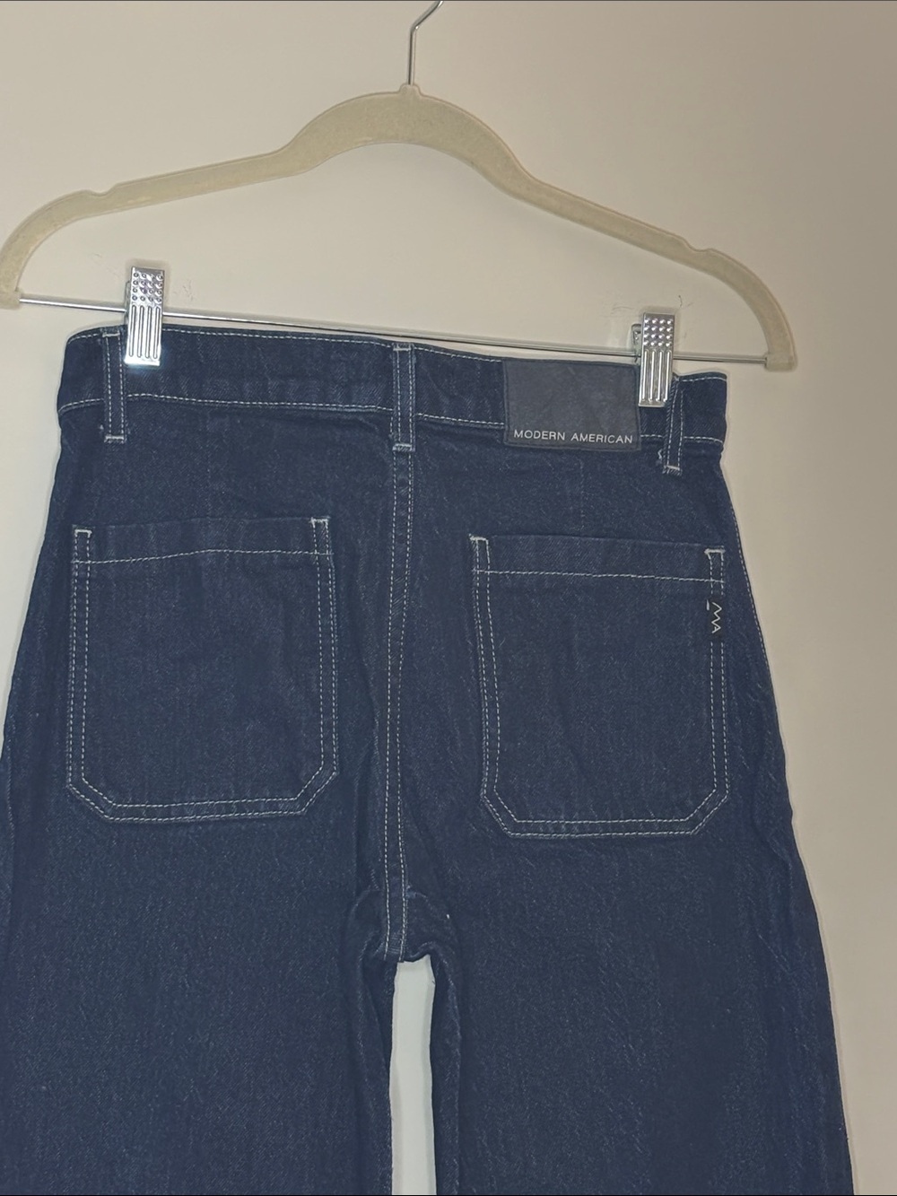 Good American Dark Blue Wide Leg Jeans - Picture 9 of 12